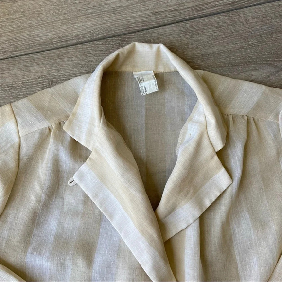 Vintage Elite Made in Canada Striped  Blouse - Picture 6 of 12